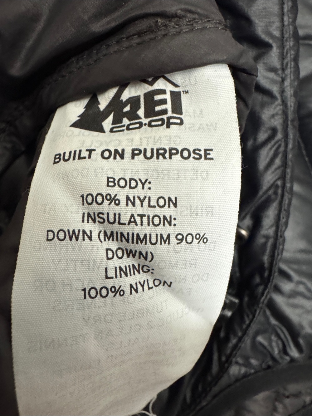 REI Women's Black Quilted Packable Down Vest - Picture 5 of 5